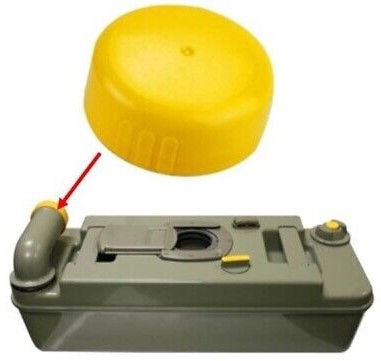 Thetford 1638478 RV Portable Waste Tank Dump-Spout Cap For C2-C3-C4-C200 Cassette Toilets